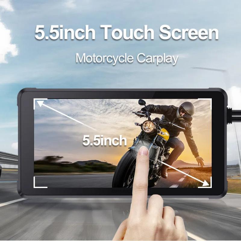 HD 5.5 Inch Motorcycle Carplay Car Machine Motorcycle Recorder