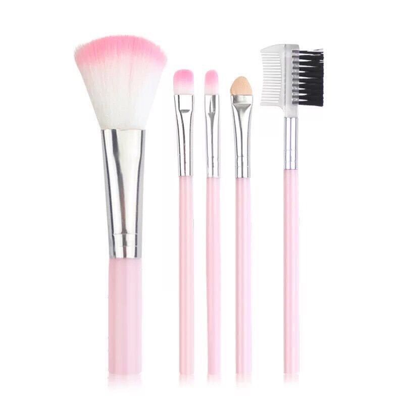 

Chuudonglai Watsons Khaki Blue Makeup Tools 5 Makeup Brushes 5 Brush Suit Beauty Tools Pink Pink