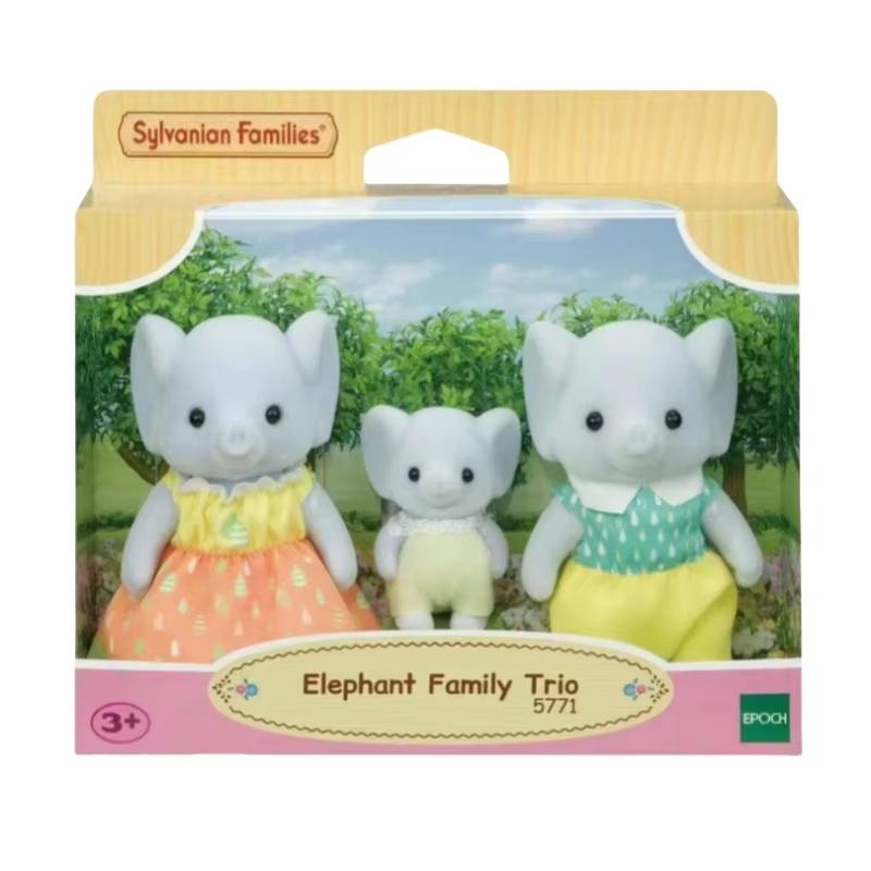 In Stock Sylvanian Families Triplet Series Anime Mini Baby Persian Cat Action Figure Doll Accompanying Parent-Child Toy Kid Gift