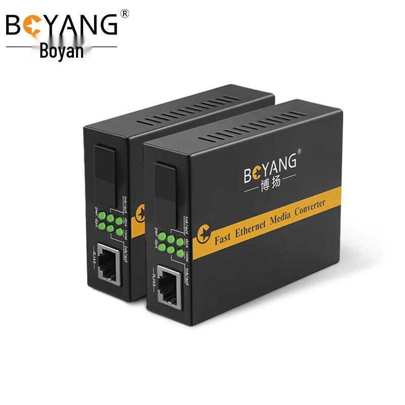 Boyang 100M Carrier-Grade Fiber Optic Transceiver 80km