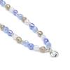 Collier - LUXENTER - Likdu - cristal bleu - finition rhodiée - 42 cm + 3 cm