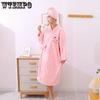 Winter Women's Bathrobes Bath Towels Coral Fleece Thickened Home Cross Tied Long Sleeved Bath Skirts