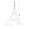 LED Waterfall Tree Lights with Topper Star Waterfall Christmas Tree Light Star String Lights for Holiday Decor