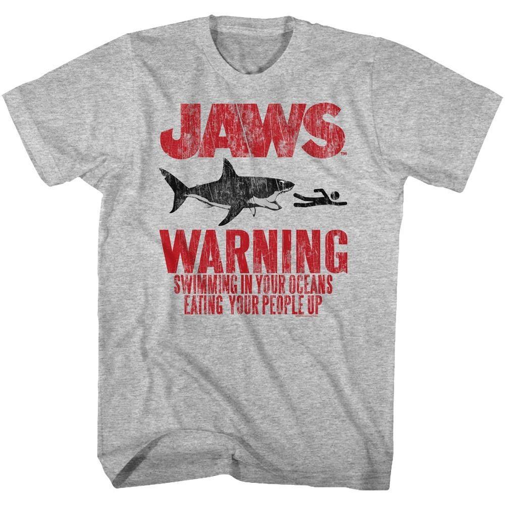 Jaws Warning Movie Shirt M