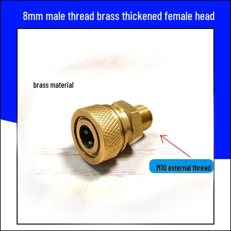 8mm M10*1 Stainless Steel High Pressure Quick Connect Male Coupler for 8mm Female.