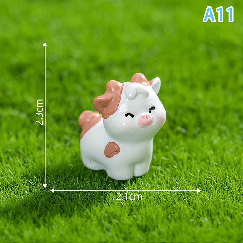 Figurines Miniatures Cute Small Tree Potted Micro Landscape Ornaments For Home Decorations Office Desk Accessories
