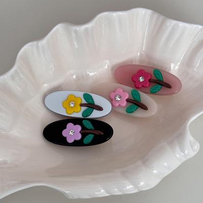 Hair Clips for Girls Women Pin Korean Accessories Flowers Barrette Designer Vintage Popular  Fairy New In Kpop Sweets Kawaii