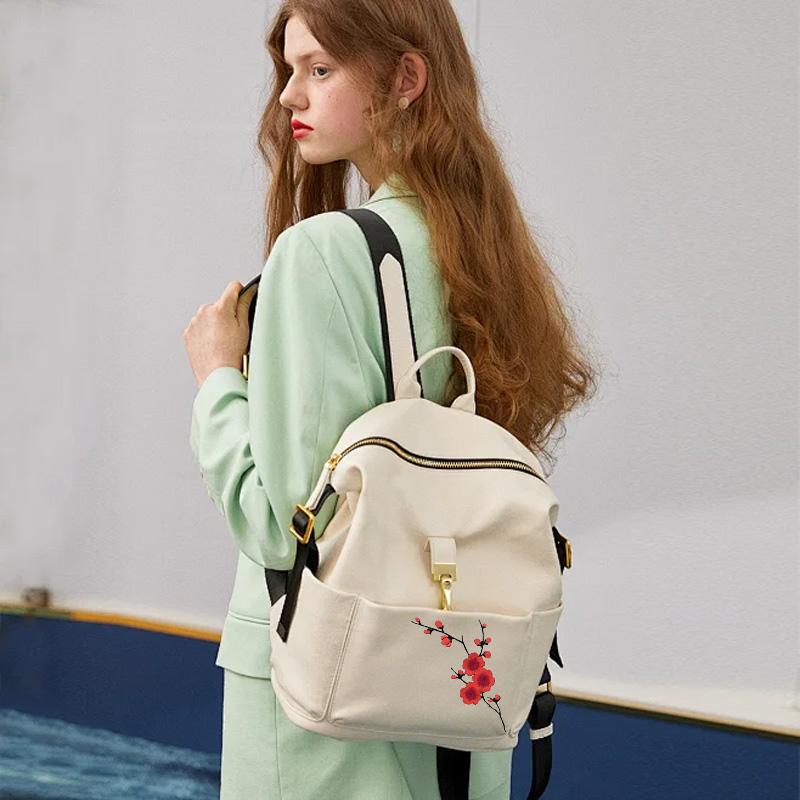 2Pcs Applique Patch DIY Plum Flower 17*8CM Iron Patches Clothing Embroidery For Dress Embroidered Appliques