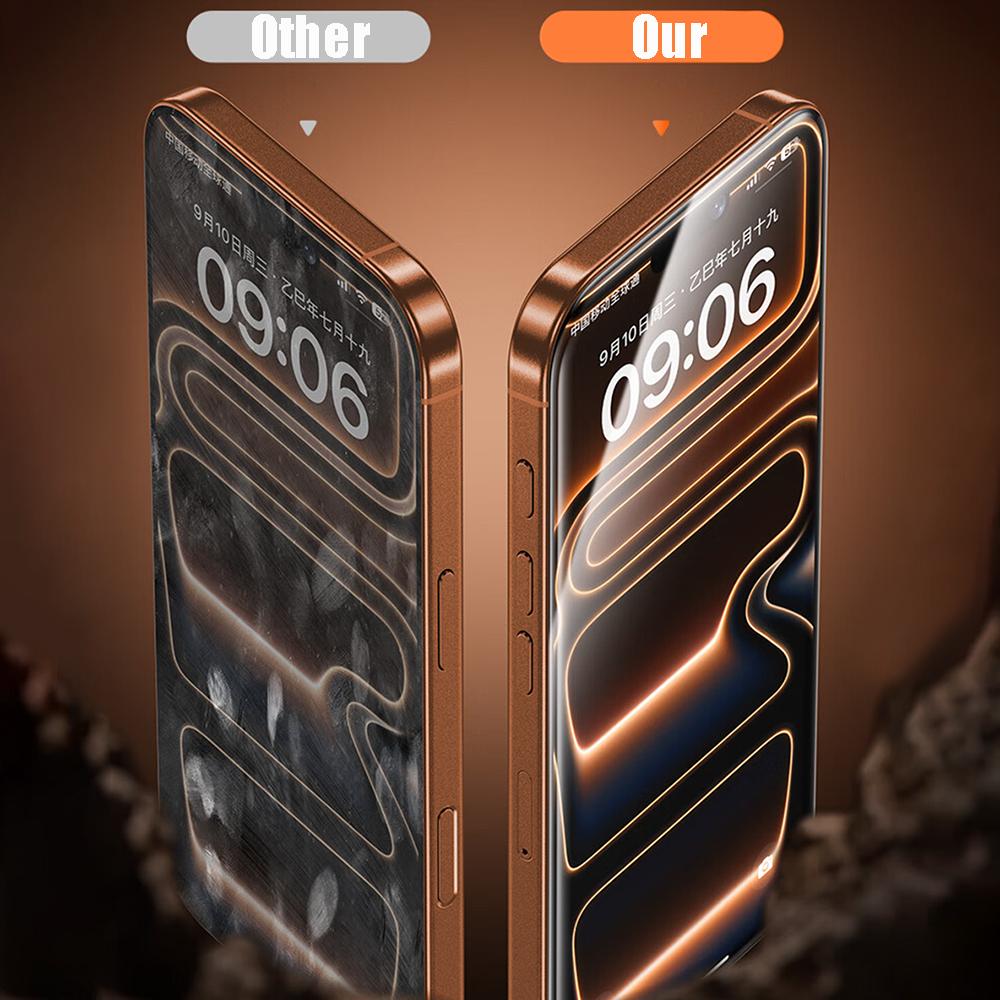 4Pcs For iPhone 17 Pro Max HD Glass Screen Protector For iPhone 16 15 14 13 12 11 Pro XS Max XR Tempered Glass Protective Film2