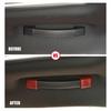 4x Car Roof Grab Handle Decor Cover For Dodge Challenger 2010+ Red Carbon Fiber