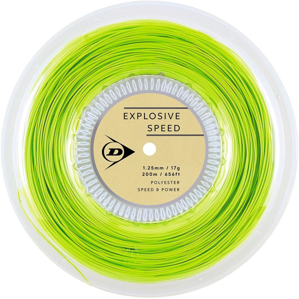 

Теннисная струна Dunlop Explosive Speed DSTA12021, Катушка, 200м, Желтая, 1.25/17G,
