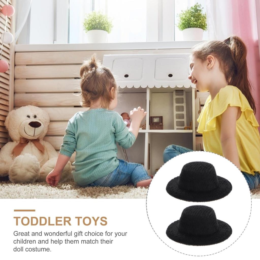 iplusmile Mini Formal Mini Fedora Mini Doll Miniature Doll Hats for DIY Dollhouse Set of 40 Hats, Hats, Hats, Kids, Use,