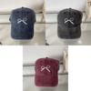 Fashionable Butterfly Knot Embroidered Baseball Cap For Women Cute Spring Summer New Washed Hat