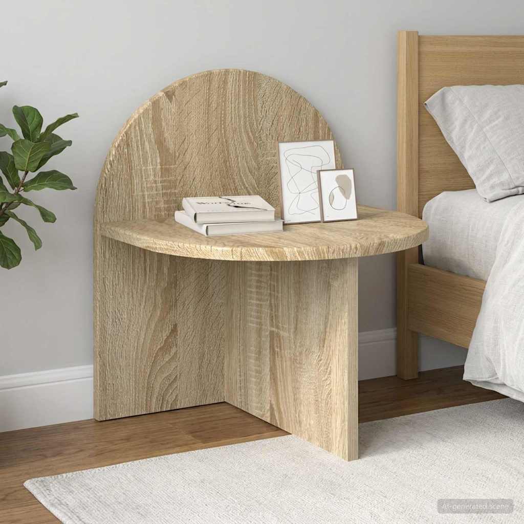 Nightstand Sonoma Oak 40 x 35.5 x 45.5 cm Particleboard