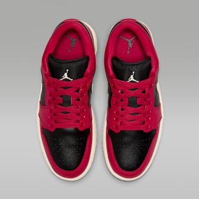 Jordan 1 Low Mystic Hibiscus Black (Women's)