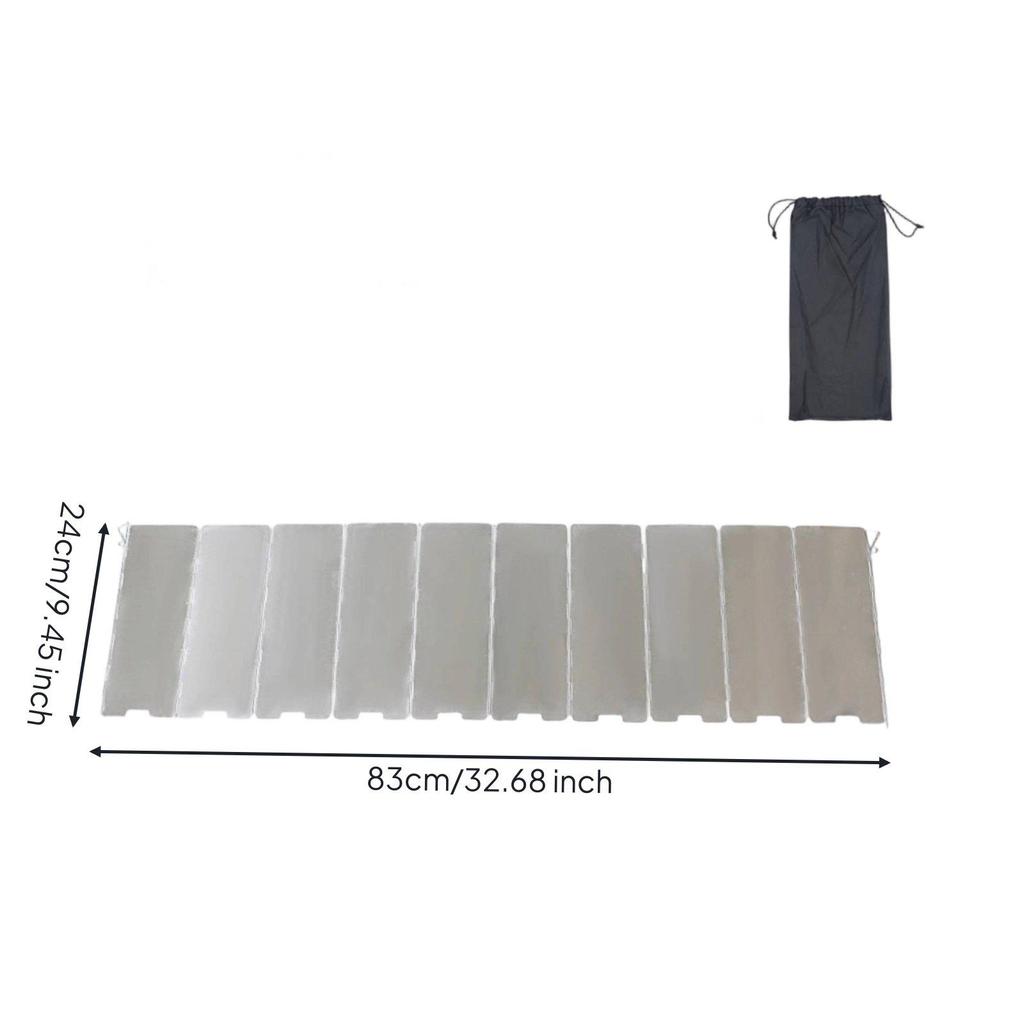 Aluminum Folding Windscreen Wear-Resistant 10-Panel Heat Reflecting