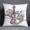 Musical Note Guitar Series Pattern Home Decoration Pillow Case Square Office Cushion Cover
