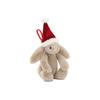 Jellycat Christmas Bunny Decoration Soothing Doll Plush Doll 13cm Tall