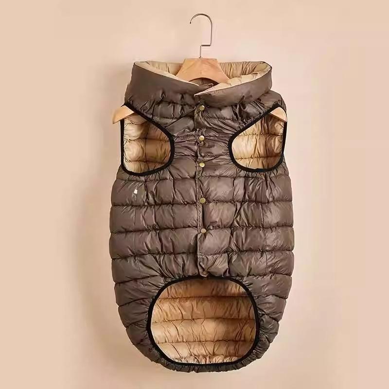 Winter Warm Border Collie Dog Vest Windproof Puffer Coat for Large Puppies 3 Months Cold Weather Apparel Dog Clothes Winter