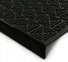 Anti-slip rubber stair tread 73x24 cm black