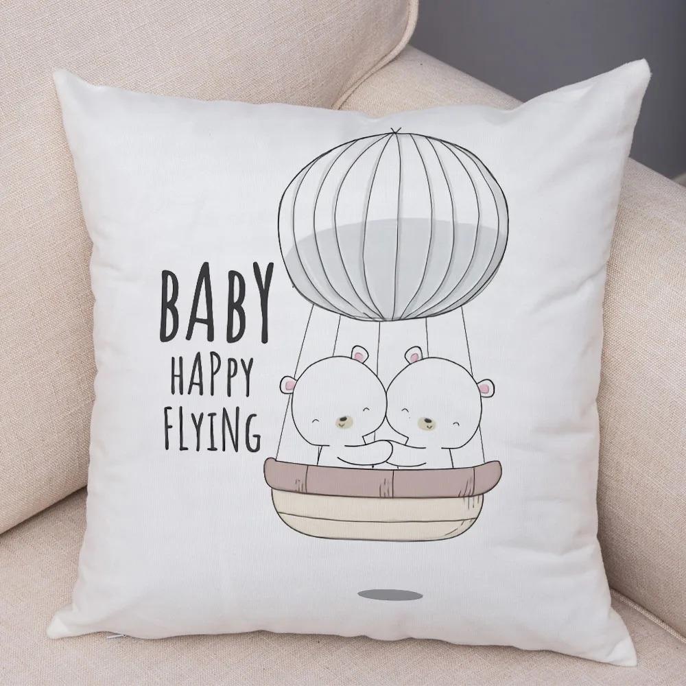 Cartoon Giraffe Monkey Decorative Pillowcase Office Living Room Car Ornaments Home Pillowcase