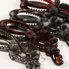 Vintage Leopard Banane Schmetterlingsförmige Haarspange für Frauen Süße Harz Twist Pferdeschwanz Haarnadel Barrettes Haarschmuck