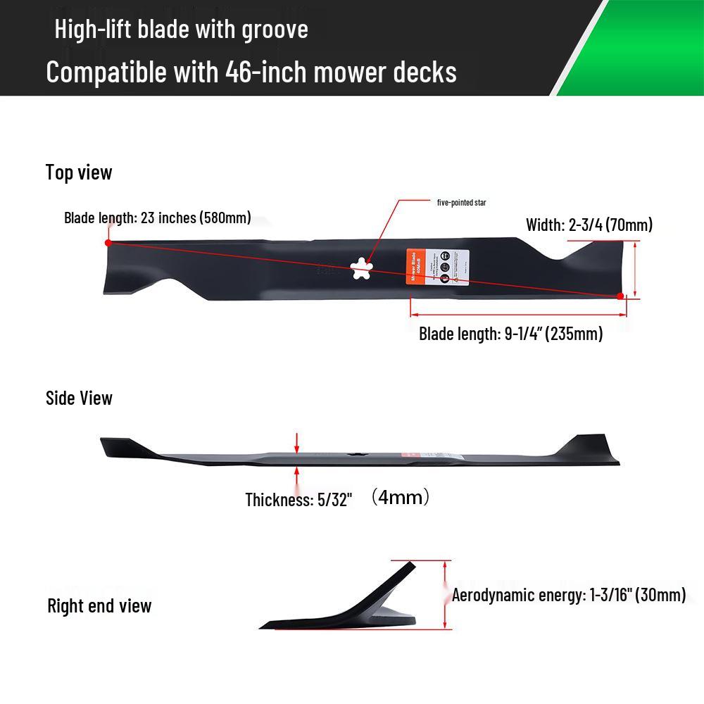 YTH22V46 46" Lawnmower Blades for Husqvarna, Craftsman, Poulan 405380
