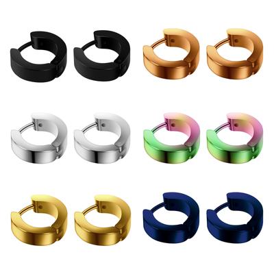 2Pcs Titanium Steel Stainless Steel Ear Clip Punk Earrings No Piercing Earrings Body Piercing