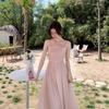 Seaside Vacation French Dress New Female Pink Fairy Skirt Super Fairy Mori Suspender Skirt Female Summer