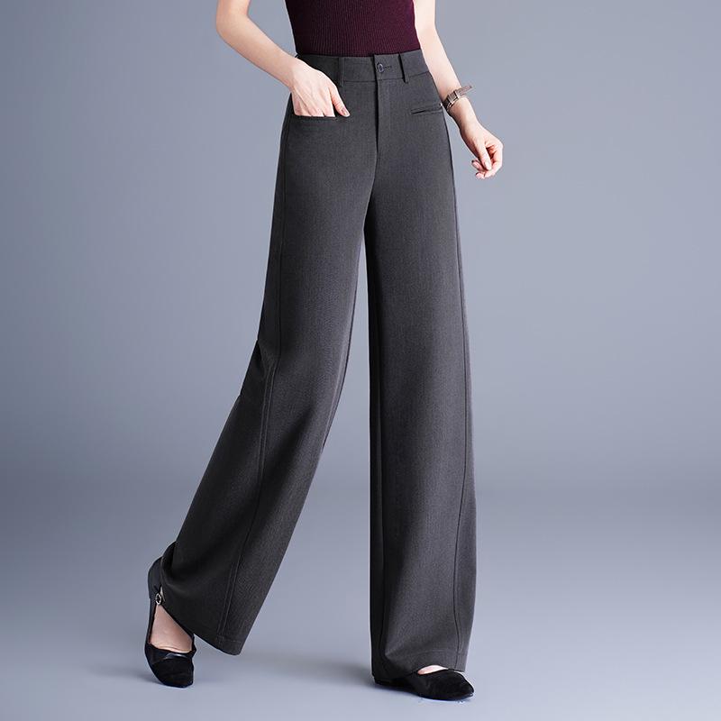 2026 Spring Women's High Waist Straight Leg Suit Pants - Chic, Comfy, and Versatile