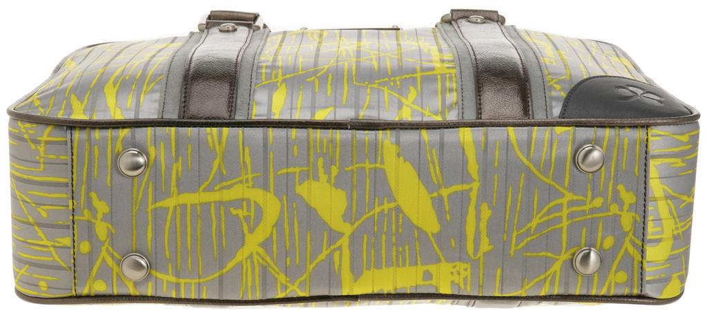 New Carry Print Tote B3501 Yellow Gray [Abby York] &