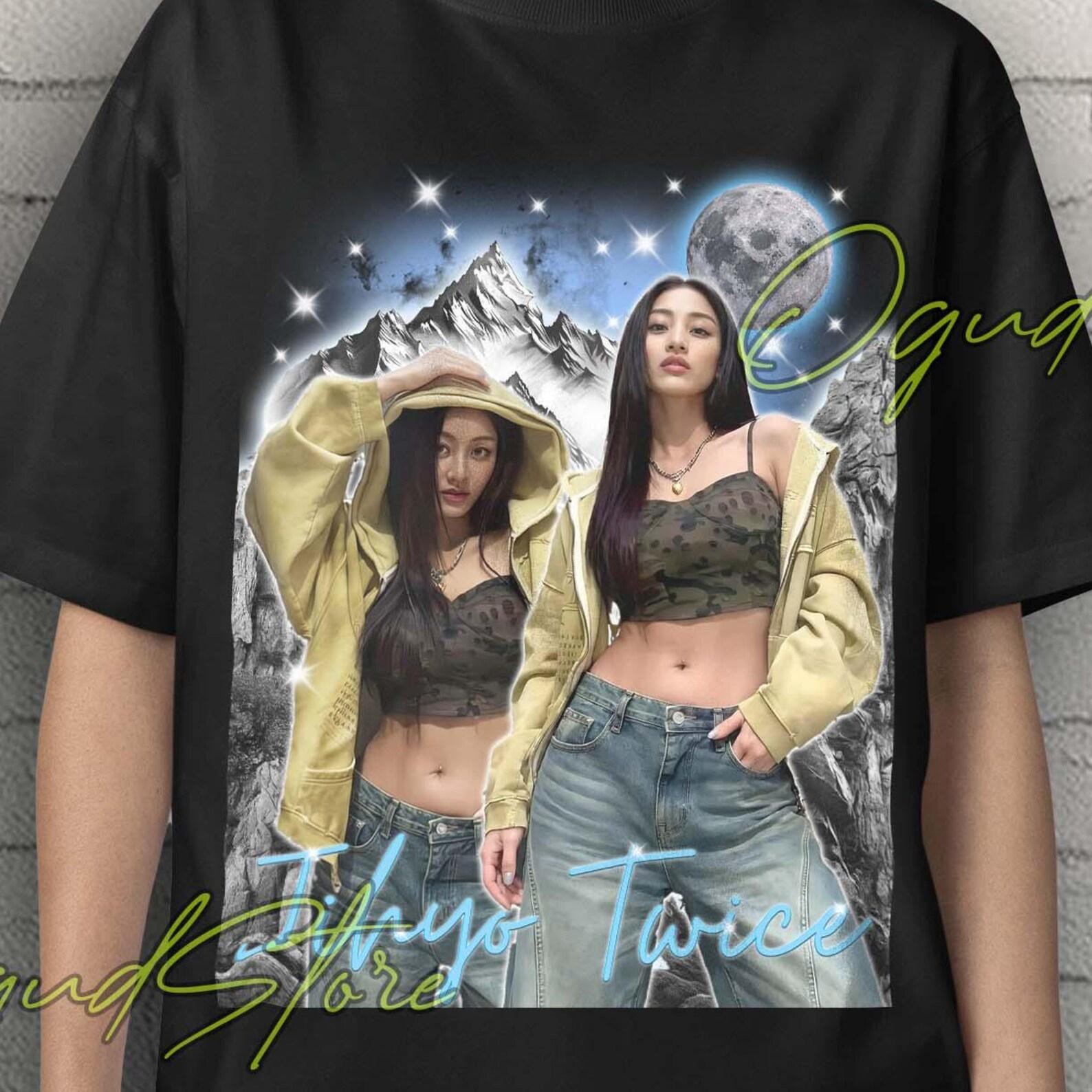 Jihyo Twice Unisex T-Shirt: Kpop Idol Music Merch 2XL