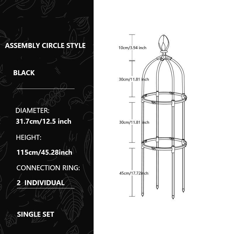 Climbing Plant Trellis Outdoor Tower Garden Flowers Support Frame Tall Potted Plants Support Climbing Flower Vines DIY Stand