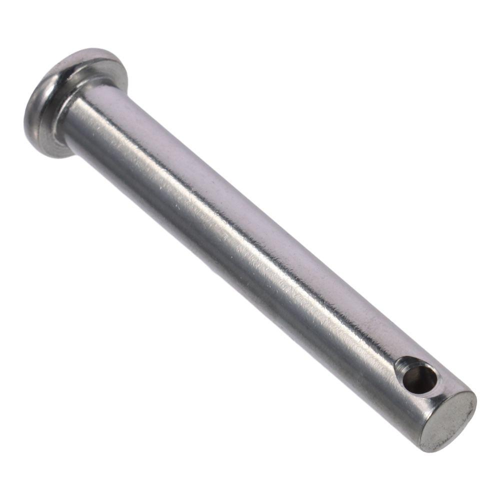 12Pcs 304 Stainless Steel Single Hole Clevis Pins 20/25/30/35/40/45/50/55/60mm Flat Head