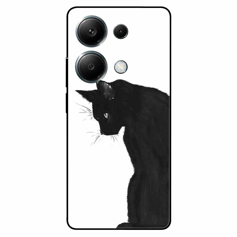 For Redmi Note 13 Pro 4G Case Global Silicon Fashion Space Wolf TPU Painted Coque Funda for Xiaomi Redmi Note 13Pro 4G Cover
