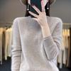 2023 Autumn/Winter Knit Round Neck Solid Color Versatile Pullover Sweater