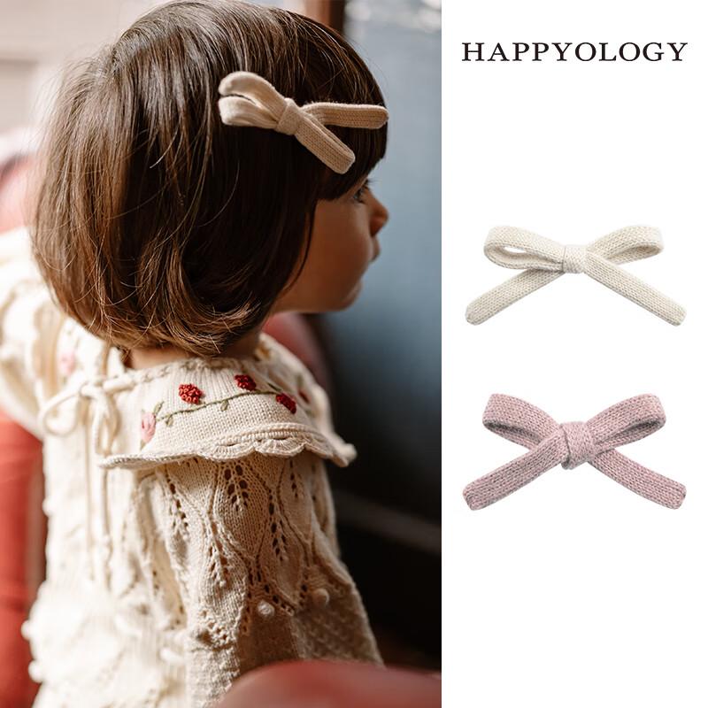 Happyology Girls Knit Cashmere Bow Hair Clip One Size