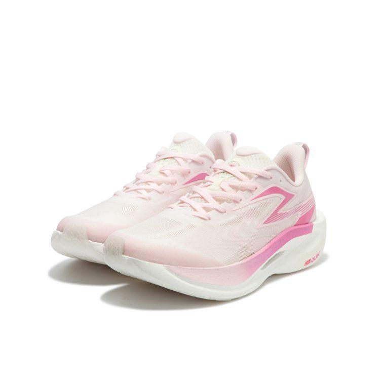 361 Flame 2ET Low Top Long Distance Running Shoes Unisex Pure White Pink 672412209-7