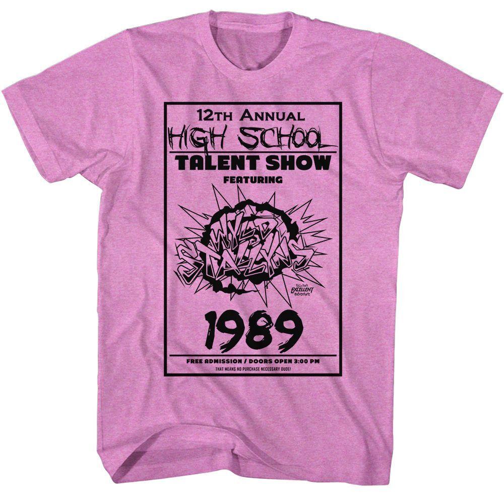 Bill And Ted Talent Show Neon Movie Shirt S