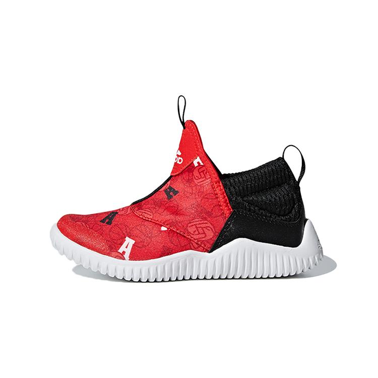 

New Adidas Rapida Zen C Wear-Resistant Low-Top Kids Running Shoes Red Black Children Aged 3-7 Years Old D96836 30.5