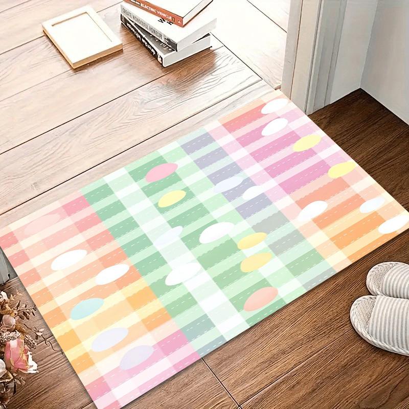 Popular Colorful Checkered Rugs Playful Mats Non Slip Soft Carpets Must Haves for Nurseries & Bright Decor Fans Home Decoration