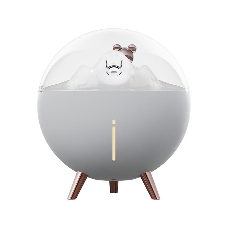 Umidificatore d'aria Orso Spaziale 260 ml Diffusore di Nebbia d'Acqua USB con Lampada LED per Casa Stanza Umidificatore Aroma Ultrasuoni Elettrico Silenzioso