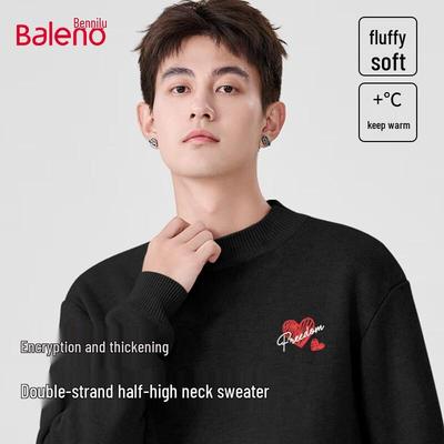 Baleno Men's Heavyweight Mock Neck Sweater