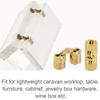 8Pcs 8 Mm Hidden Brass Barrel Hinges, 180 Degree Opening Angle Concealed Furniture Hinges For DIY Jewelry Box Hand Craft