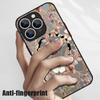 Vintage Floral Pattern Case For iPhone 17 Pro Max Magnetic For Magsafe Hybrid TPU+PC Matte Cover For iPhone 16 Pro Max 15 14 13 12 11 16E Air