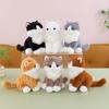 Ragdoll Tabby Cat Plush Toy - Sitting Kitten Comfort Doll