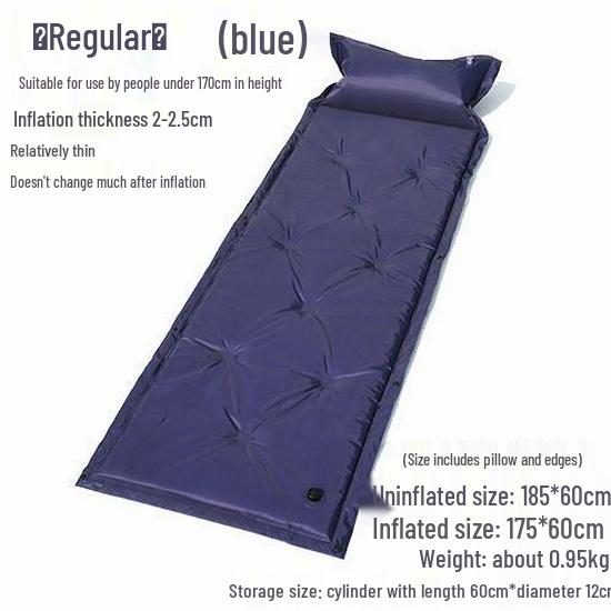 Self-Inflating Outdoor Camping Mat - Connectable Sleeping Pad for Single or Double Tents