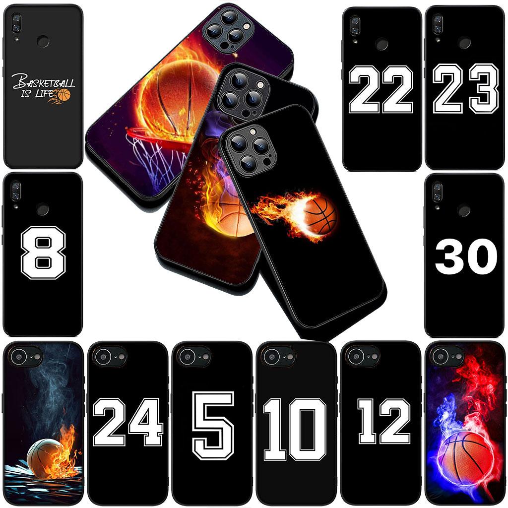 Number Football Basketball 10 24 Phone Cover Case for Samsung Galaxy A35 A36 A55 A26 A05 A06 A14 A50 A51 A53 A54 A12 A13 A23