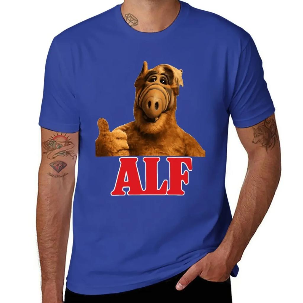Alf T-Shirt Blouse Funnys Blacks Men's Clothing