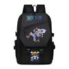 Zaino One Piece per Adolescenti Studenti Grande Capacità Stampa Anime Borsa Scolastica Moda Casual Daypack